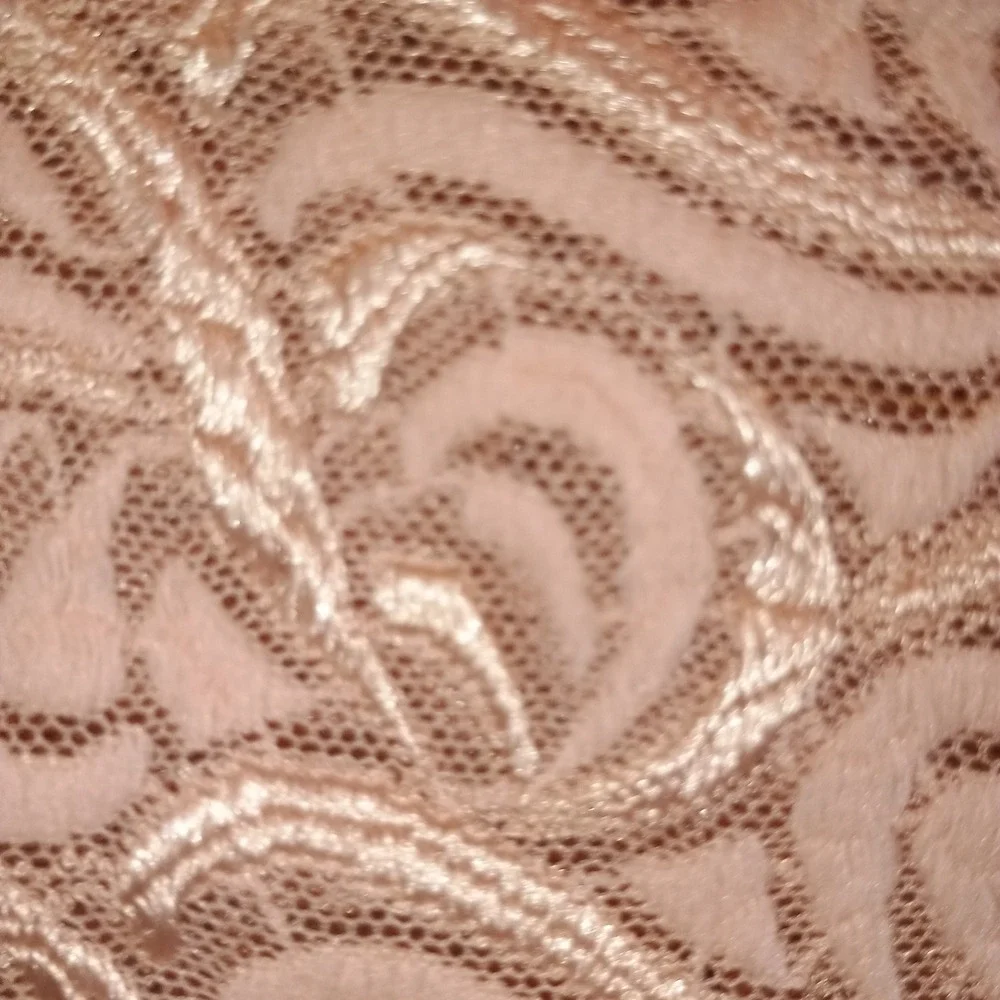 VTG Y2K Bebe Crochet Lace Cami Bra Top‎ Coquette Fairycore Tan Pink XS S - Picture 4 of 7